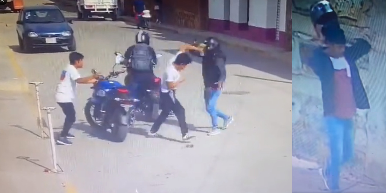 (VIDEO) Frustran atraco de moto a sujeto empistolado | El Imparcial de Oaxaca