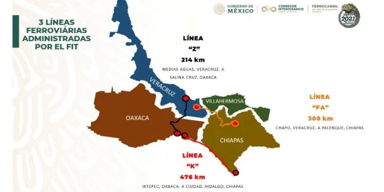 ¿Cuál estación conectará al Tren del Istmo con el Tren Maya? | El Imparcial de Oaxaca