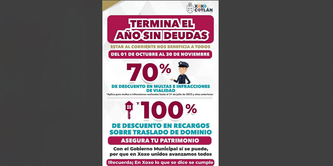 Impulsa Chente Castellanos programa de descuentos a infractores viales | El Imparcial de Oaxaca