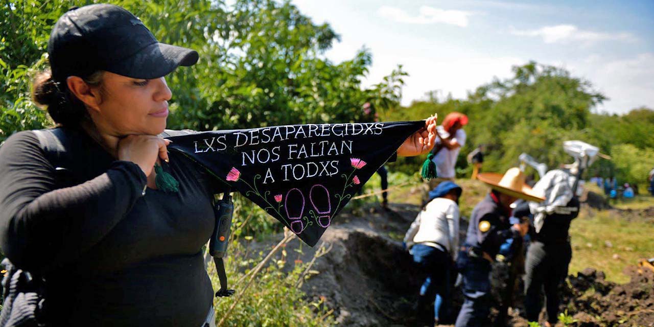 Foto Lucía Flores-archivo // Yadira González Hernández durante la Brigada Nacional de Búsqueda de personas, realizada en 2022.