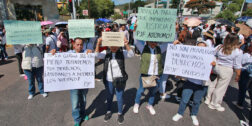 Foto: Luis Alberto Cruz // Integrantes de la Sección 29 Sindicato de Trabajadores del Poder Judicial de la Federación, se movilizan en Oaxaca.