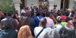 Foto: Adrián Gaytán // Integrantes del sindicato 12 de septiembre fueron atendidos por autoridades municipales.