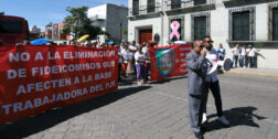 Foto: Luis Alberto Cruz // Se movilizan trabajadores del Poder Judicial de la Federación.