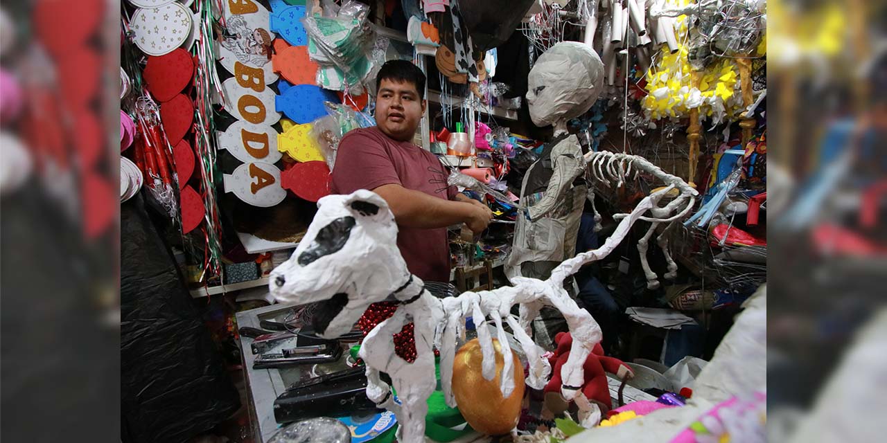 Fotos: Adrián Gaytán // Servando y Ángel tienen también representaciones de esqueletos de mascotas.