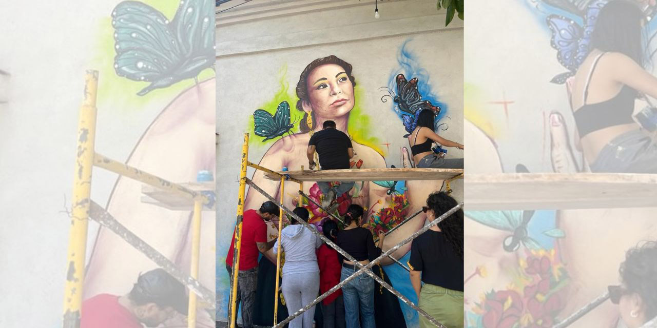 Con mural UABJO concientiza sobre el cáncer de mama | El Imparcial de Oaxaca