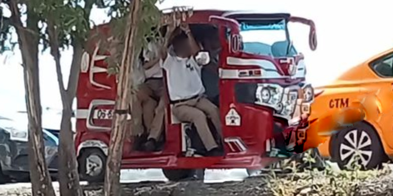 Mototaxista pone en riesgo a jóvenes de secundaria en Tehuantepec | El Imparcial de Oaxaca