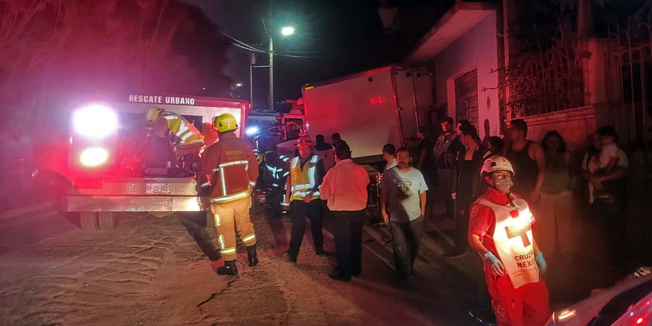 El accidente ocurrió en la colonia Microondas de Oaxaca de Juárez.