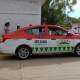 Se impactan taxi y motocicleta en Tehuantepec