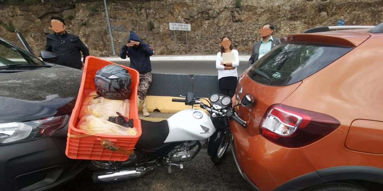 El percance ocurrió alrededor de las 8:30 horas de este martes.