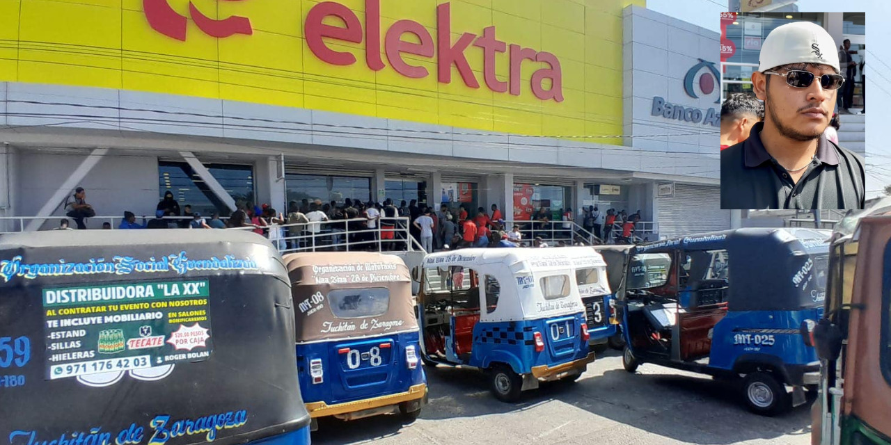 Mototaxistas bloquean tienda Elektra en Juchitán en apoyo a ciudadano | El Imparcial de Oaxaca