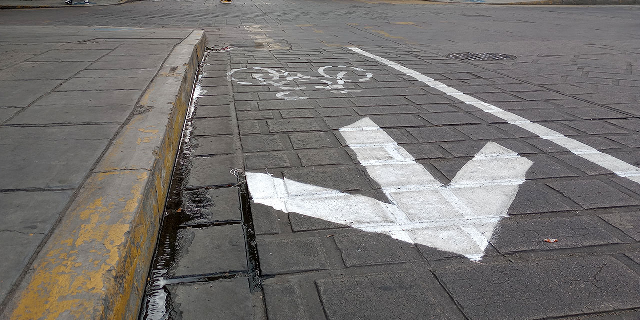 Activistas rehabilitan ciclo carril en la ciudad de Oaxaca | El Imparcial de Oaxaca
