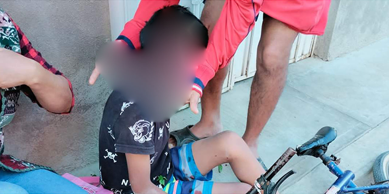 Niño resulta lesionado del cráneo al caer de ‘bici’ con su papá | El Imparcial de Oaxaca