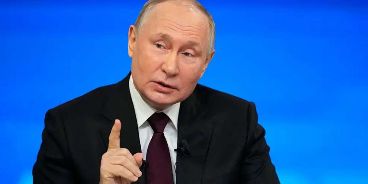 Vladimir Putin afirma que la paz en Ucrania llegará cuando Rusia alcance sus objetivos