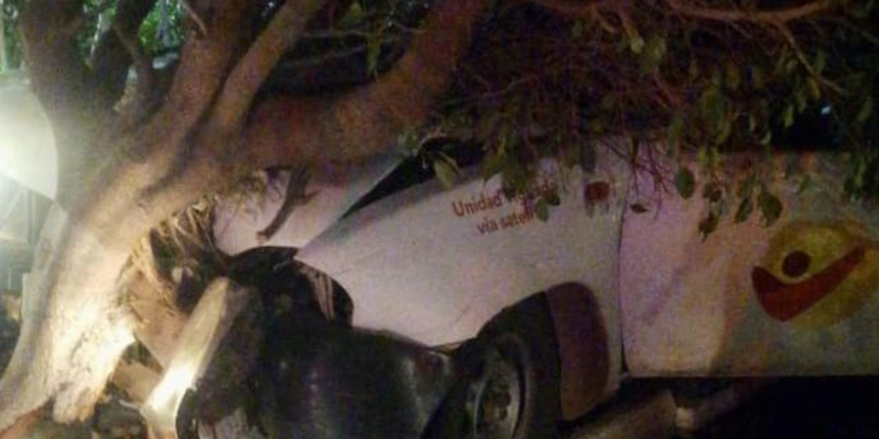 Ebrio se impacta contra árbol en Juchitán de Zaragoza | El Imparcial de Oaxaca