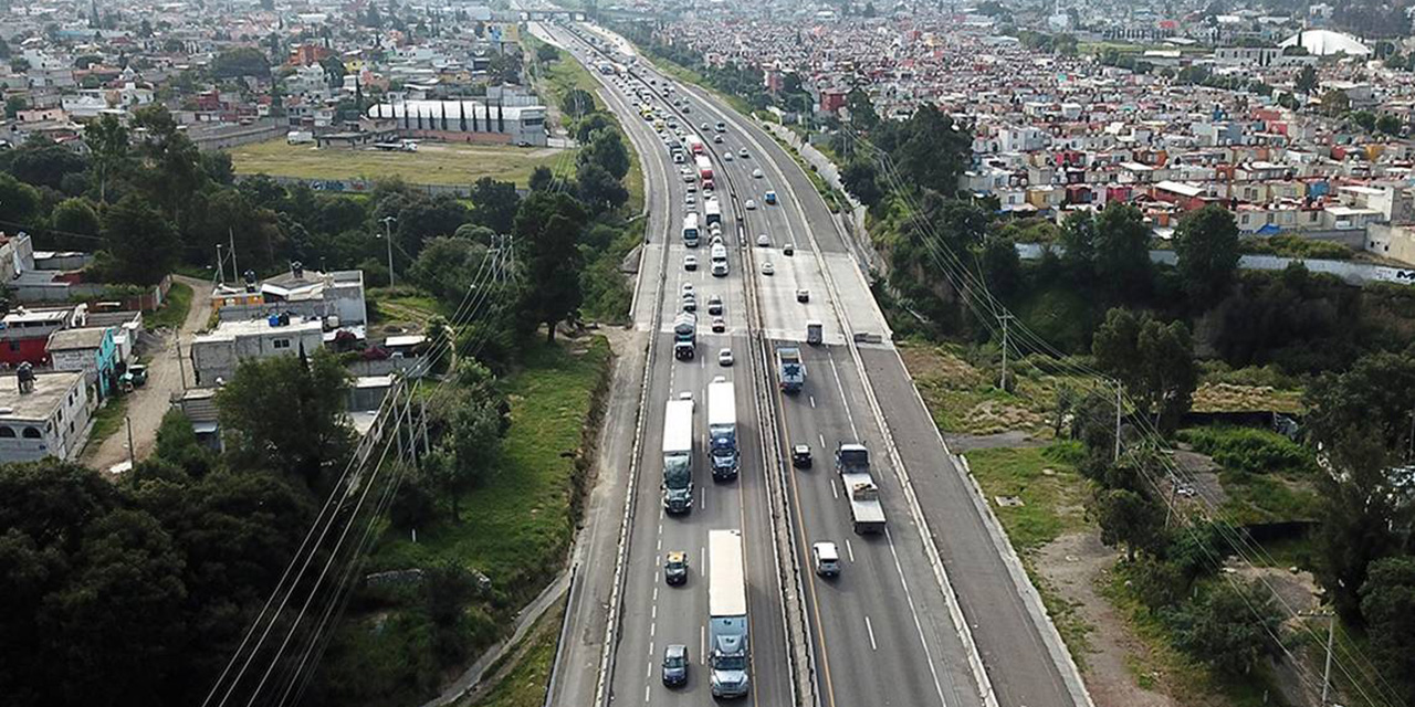 Cierre de carriles en la autopista México-Puebla por obras | El Imparcial de Oaxaca