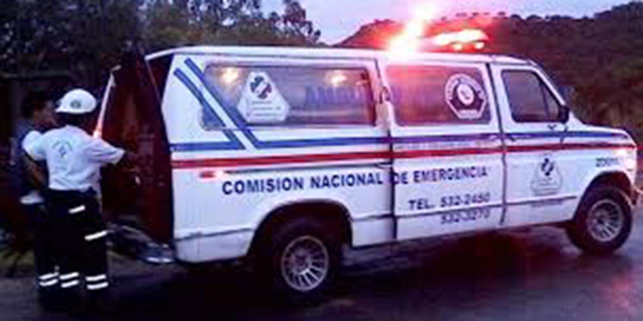 La lesionada fue trasladada al hospital del Seguro Social.