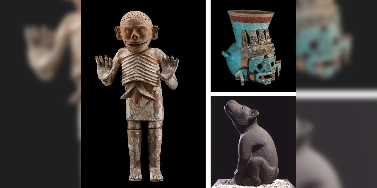 La muestra está conformada por 500 piezas, entre esculturas, máscaras, restos animales y varios objetos.