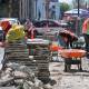 Obras para el andador en Bustamante, 72 días de caos