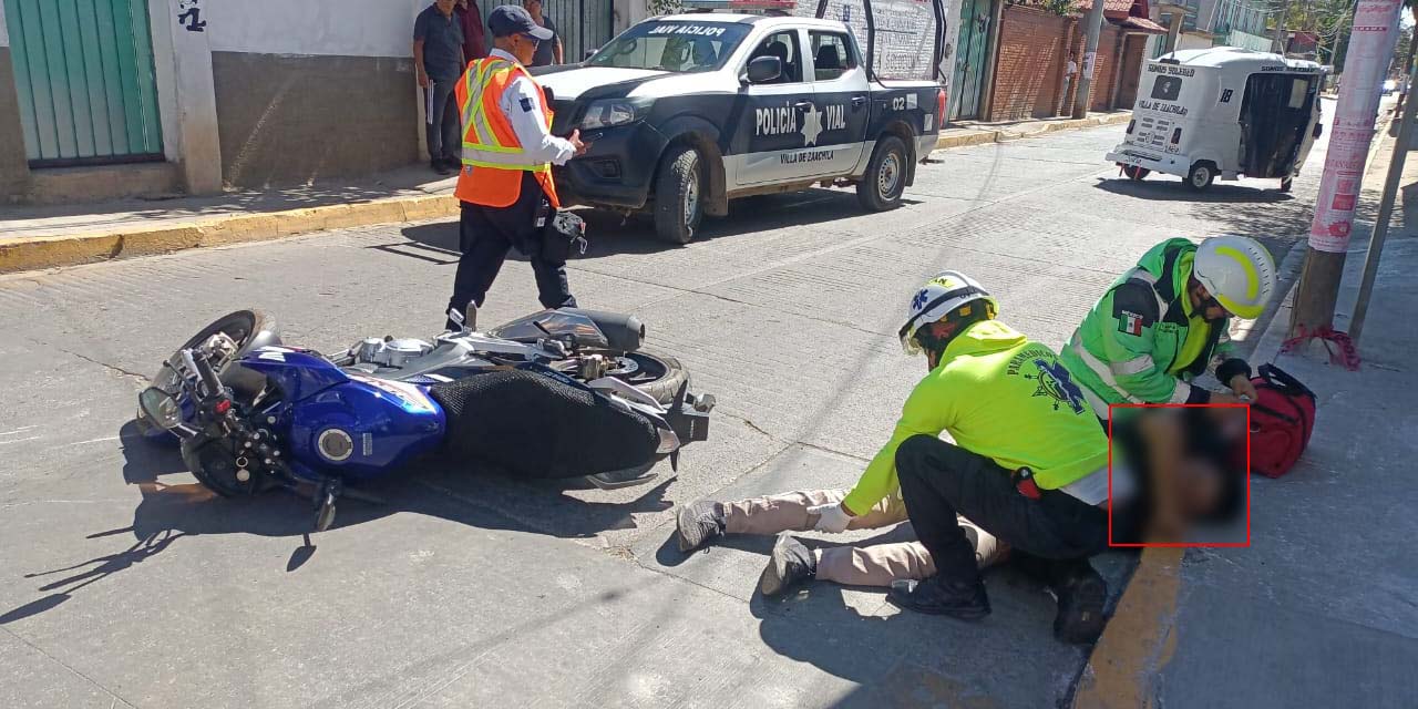 Rubén N. fue atendido por paramédicos a bordo de la ambulancia de la Regiduría de Salud.