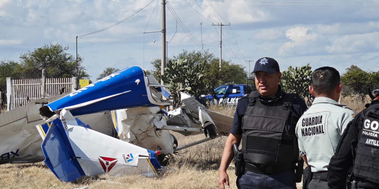 Se desploma avioneta en Aguascalientes; hay dos heridos | El Imparcial de Oaxaca