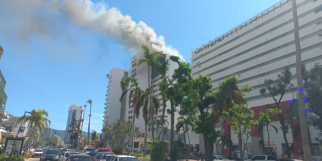 Fuerte incendio en el hotel emporio de Acapulco | El Imparcial de Oaxaca