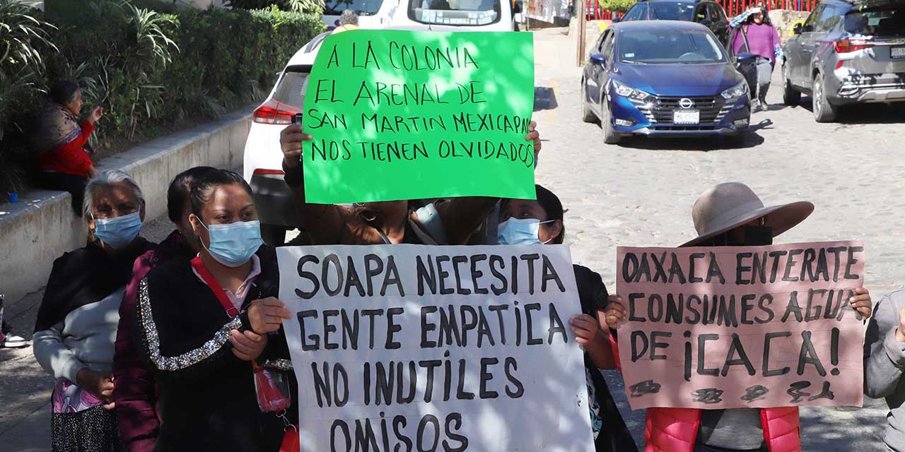 Protestan ante Soapa; exigen acciones para abasto de agua | El Imparcial de Oaxaca