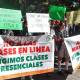 Día de protestas en Palacio; llegan estudiantes de Cecyteo