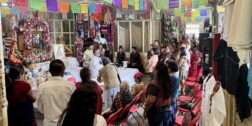 Fotos: Luis Alberto Cruz // Una celebración religiosa fue parte del festejo por los 44 años del Mercado de Artesanías.