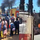 Mototaxi se incendia y queda calcinado en Zimatlán de Álvarez
