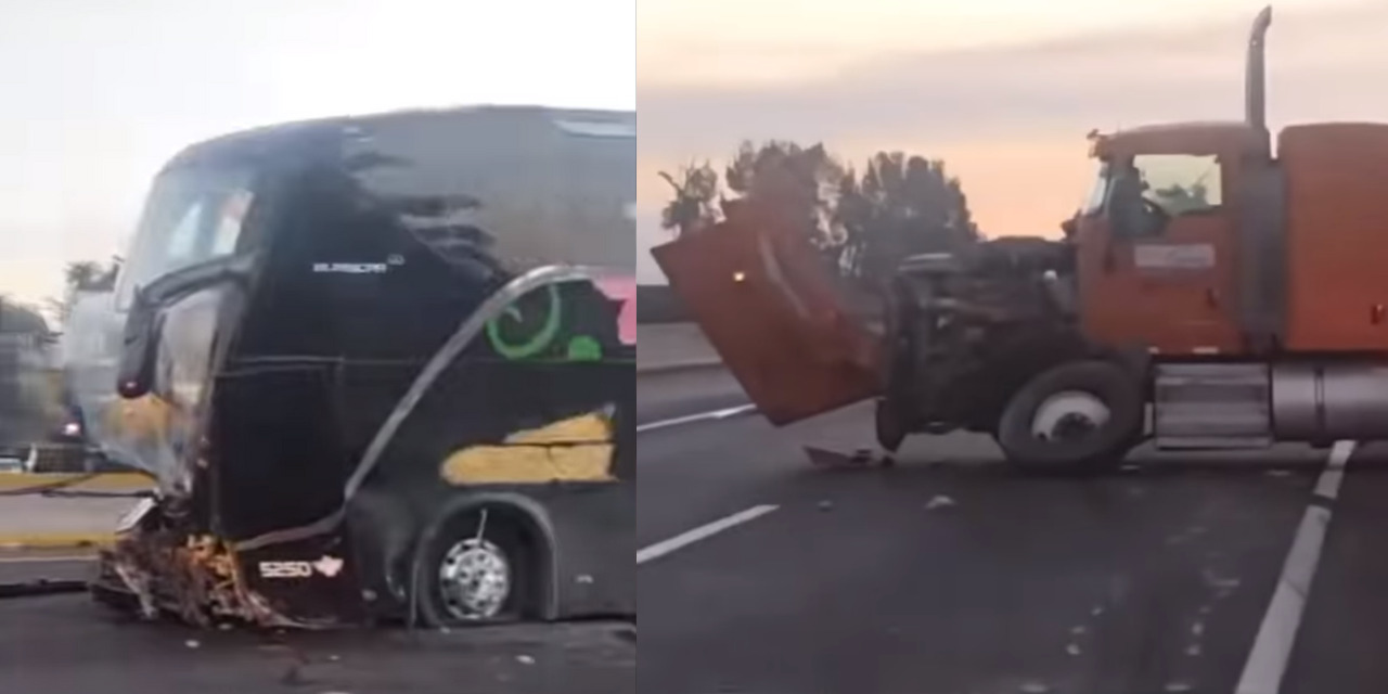 Autobús colisiona con tráiler en la autopista México-Puebla | El Imparcial de Oaxaca