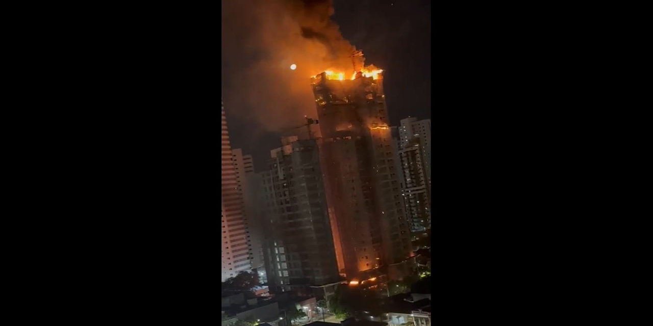 VIDEO: Espectacular incendio consume edificio de 28 pisos en Recife | El Imparcial de Oaxaca