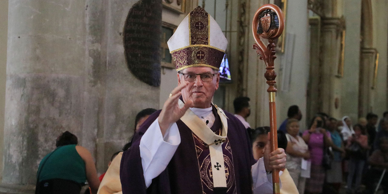 Foto: Adrián Gaytán // El arzobispo de la Arquidiócesis de Antequera, Pedro Vázquez Villalobos.