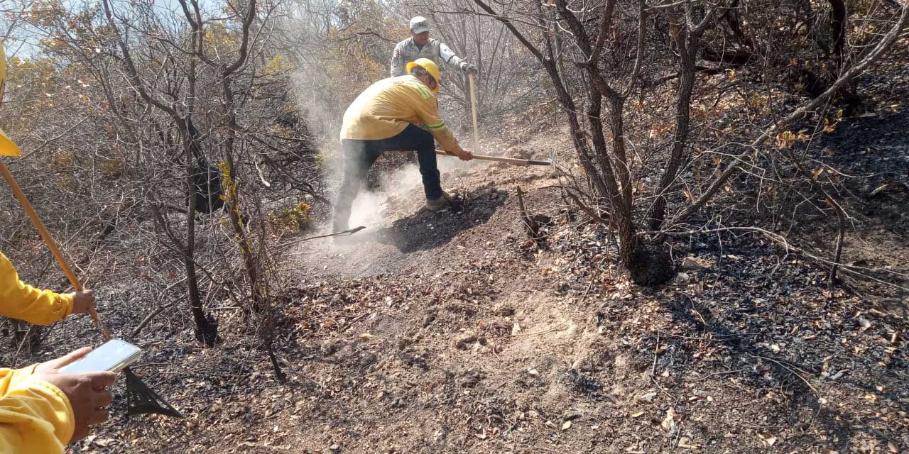 Incendio en Quiaviní, controlado al 90 por ciento y 50 de liquidación