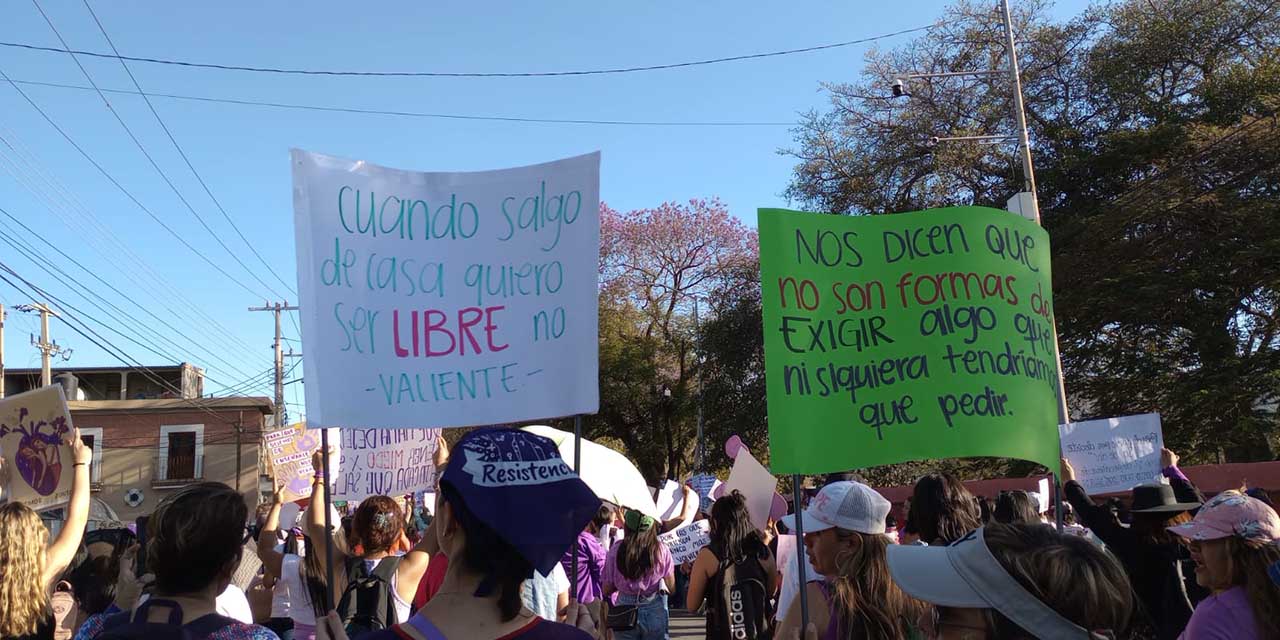 8M 2024: Caóticas marchas feministas en la ciudad de Oaxaca | El Imparcial de Oaxaca