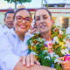 Foto: cortesía // Liz Arroyo se reunió con Claudia Sheinbaum, durante su visita a Oaxaca.