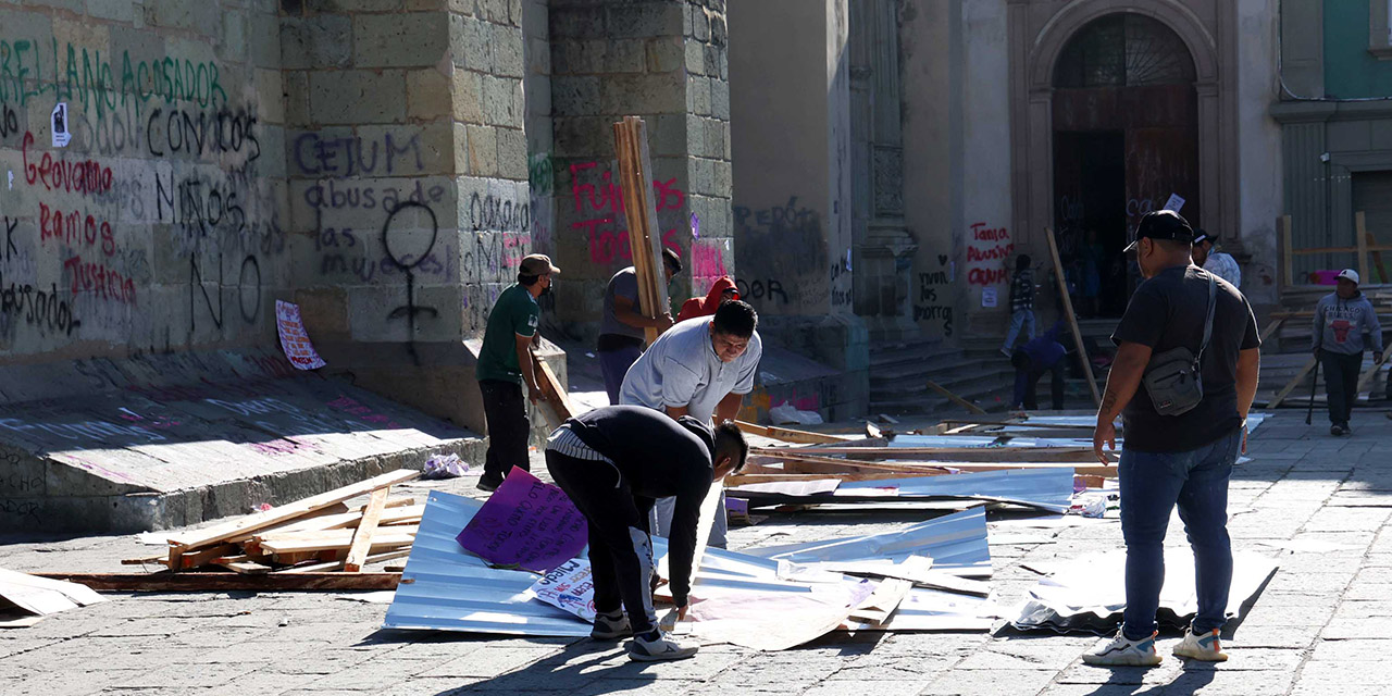 Marchas del 8M dejaron daños y pintas en 45 comercios y edificios | El Imparcial de Oaxaca
