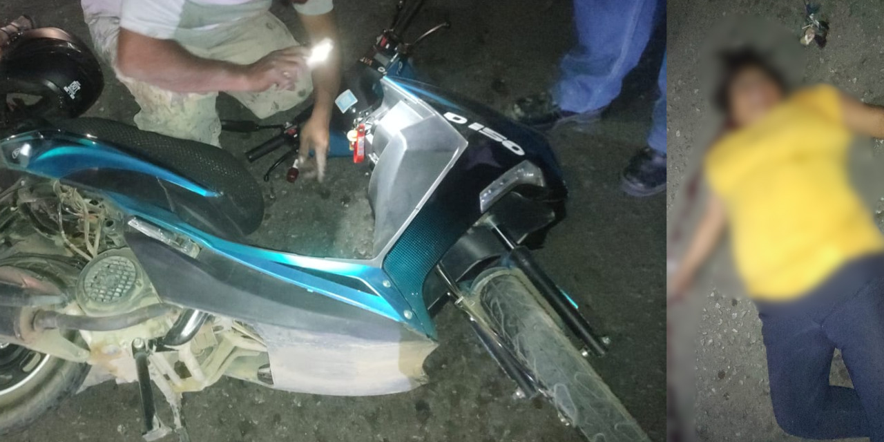 Ciudadana sufre derrape en moto | El Imparcial de Oaxaca