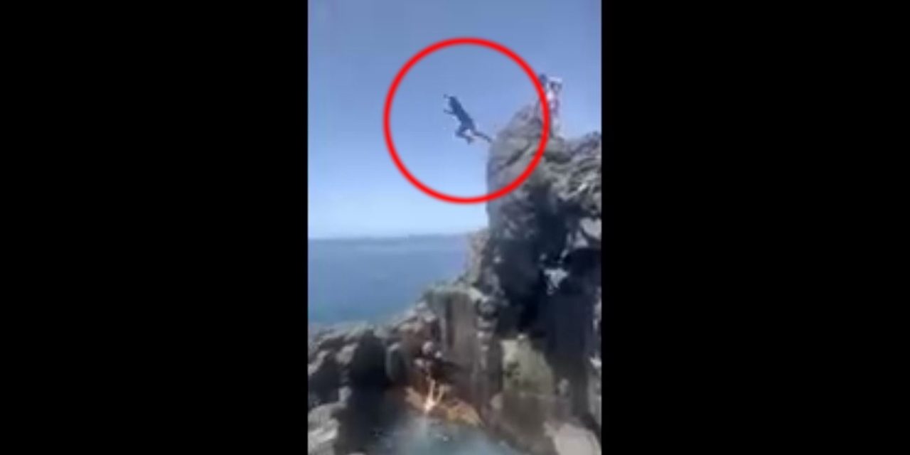 VIDEO: Turista se impacta contra las rocas tras saltar desde “El Tancón” en Tenerife | El Imparcial de Oaxaca