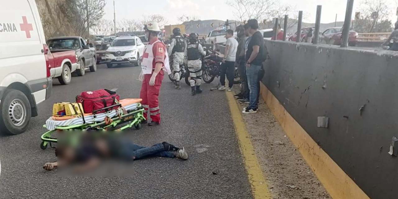 Trágico accidente de motociclista en el Cerro del Fortín
