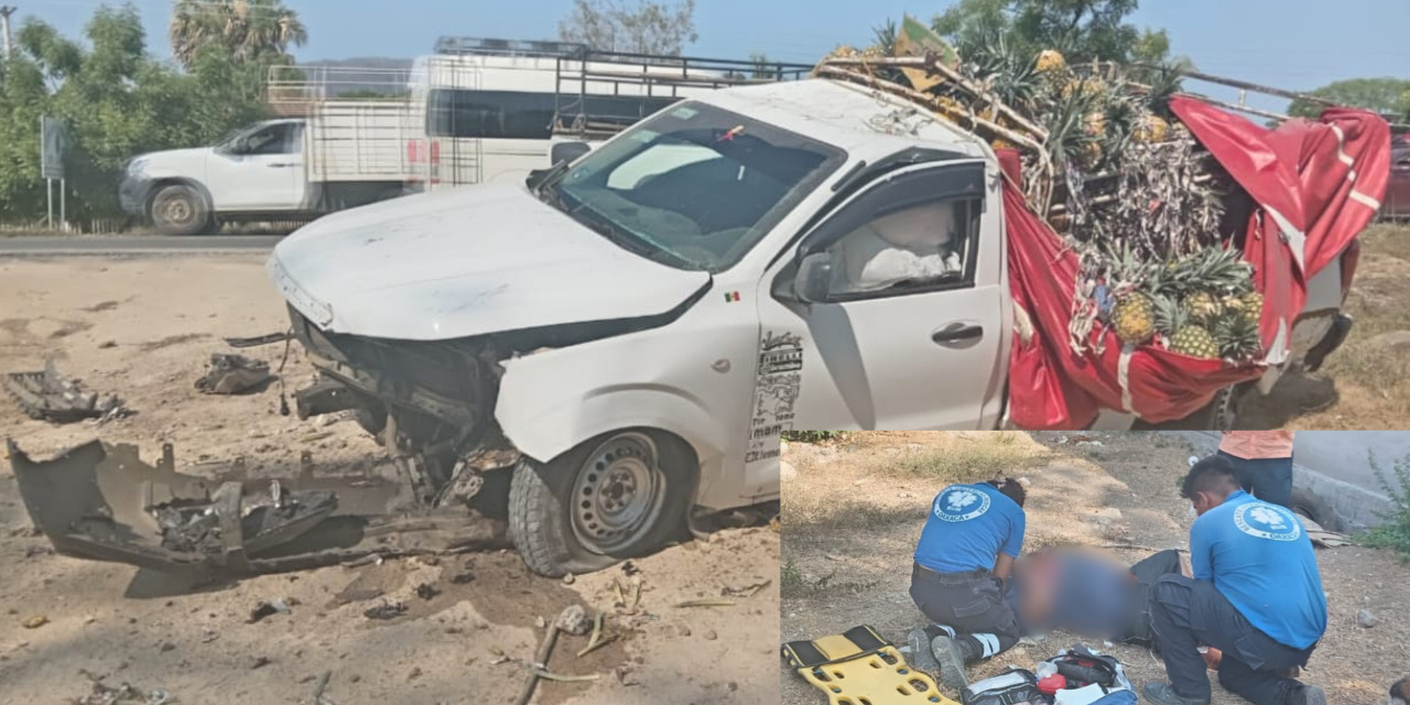 Camioneta colisiona con un objeto fijo en Río Grande | El Imparcial de Oaxaca