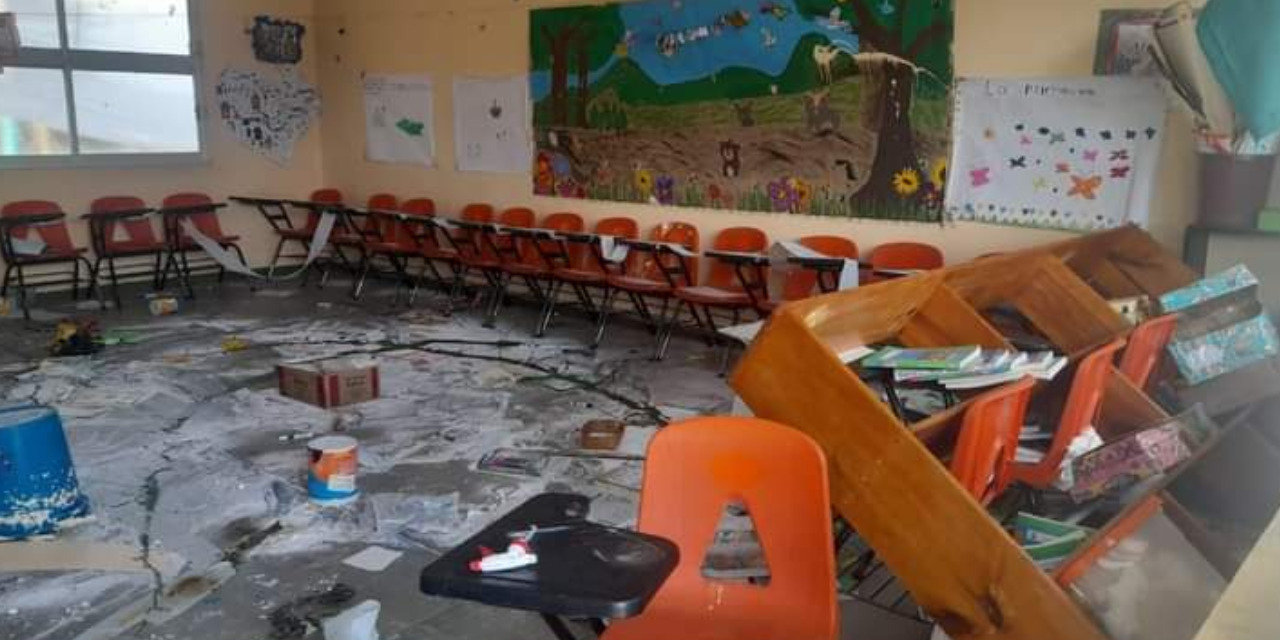 Vandalizan escuela primaria de San Antonino Castillo Velasco | El Imparcial de Oaxaca