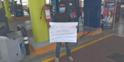Movilización Pacífica por despido injustificado en gasolinera