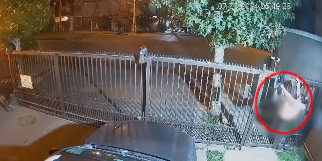 VIDEO: Termina semidesnuda tras intentar robar una casa