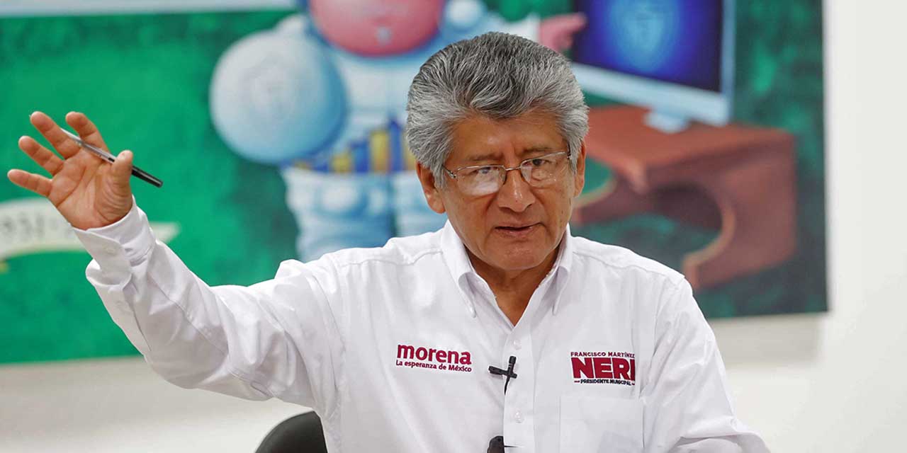 Foto: Luis Alberto Cruz // Francisco Martínez Neri, aspirante a reelegirse como presidente municipal de Oaxaca de Juárez.