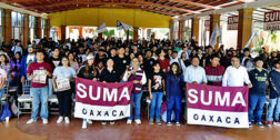 Foto: Rubén Morales // Liz Arroyo Rodríguez, coordinadora de SUMA, convoca a universitarios a ser parte de la continuación de la Cuarta Transformación en el país.