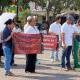 Marchan en Pinotepa por el Día del Trabajo