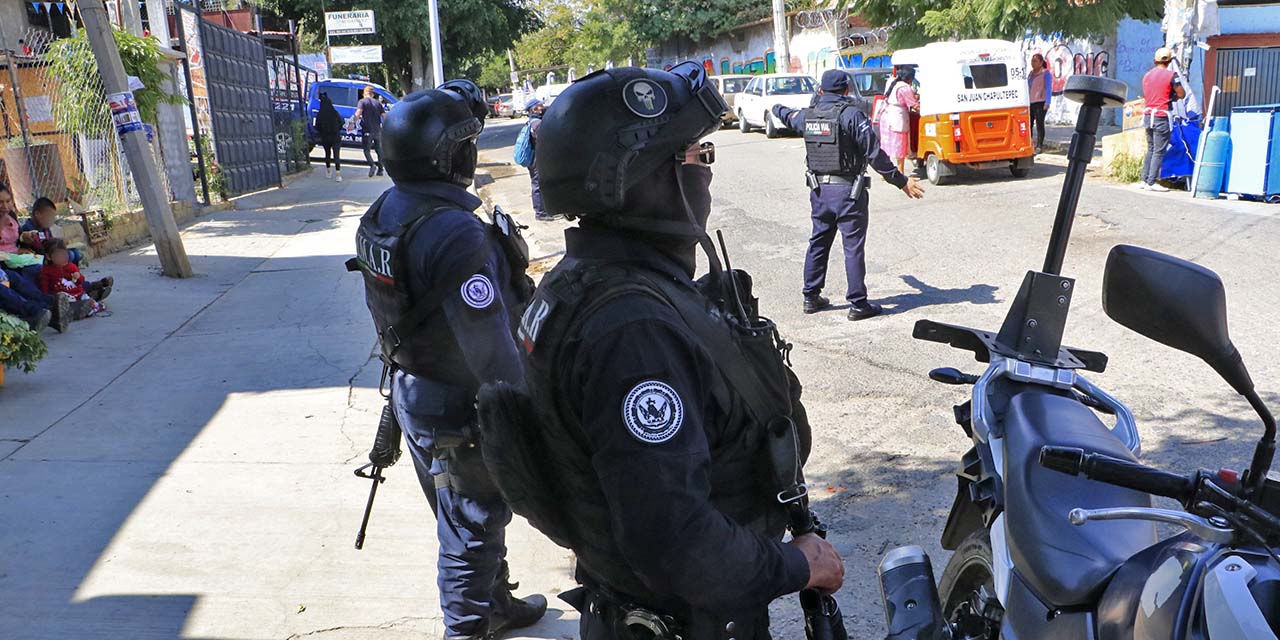 Foto: Adrián Gaytán // Rezago en equipamiento policiaco al destinar recursos hacia otras prioridades.