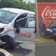 Brutal colisión entre autos deja dos lesionados en Salina Cruz
