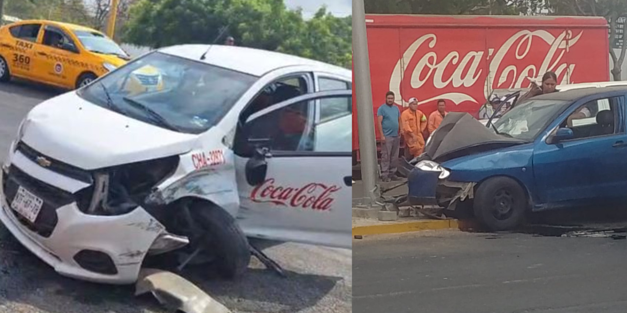 Brutal colisión entre autos deja dos lesionados en Salina Cruz | El Imparcial de Oaxaca