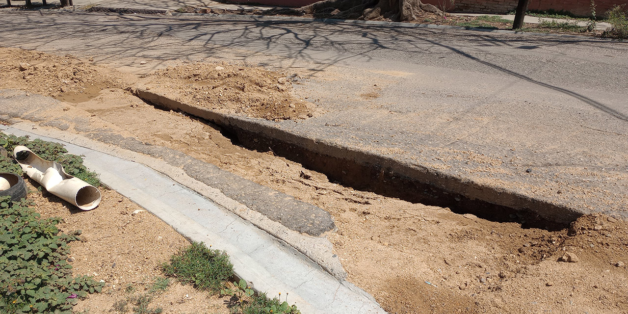 Abandonan obras en vía pública; lluvias causan estragos | El Imparcial de Oaxaca